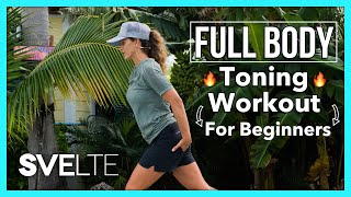 Full Body Toning Workout For Beginners [upl. by Suilenroc]