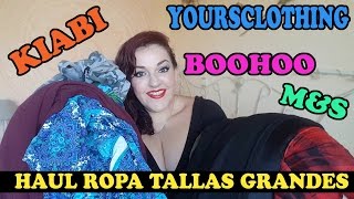 HAUL REBAJAS ROPA TALLA GRANDE  Boohoo Yoursclothing MampS Kiabi MimiXXL [upl. by Proudlove]