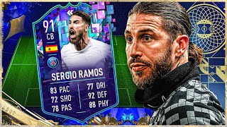 LOHNT SICH❓ 91 RAMOS TOTY FLASHBACK REVIEW  FIFA 23 Ultimate Team🔥 [upl. by Ilse]