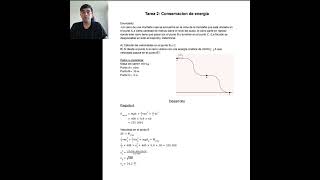 Tarea 2 de física conservación de energía [upl. by Eldorado122]