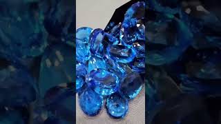 Swiss Blue Topaz Love that intense electric blue colour Swipe left to see the available one [upl. by Christen]