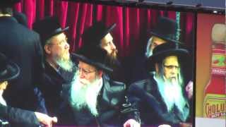 Rabbi Ephraim Wachsman  Pshevorsk Rebbe  Skverer Rebbe  Jeboo Dayan at Citi Field [upl. by Hafeenah]