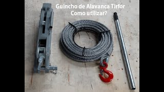 Como utilizar o Guincho de Alavanca Tirfor [upl. by Uile]