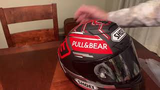 Shoei X14 Tear off install [upl. by Alleram]