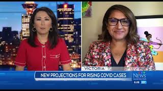 New projections for rising COVID19 cases [upl. by Sandi]