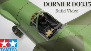 RARE Model Kit Full Build of the Tamiya 148 Dornier DO335A Pfeil [upl. by Eulalia866]