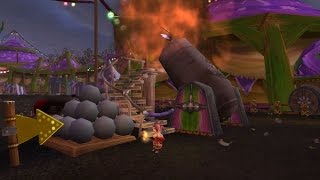 How to Do Darkmoon Faire The Humanoid Cannonball Quest 55 for Blastenheimer Bullseye achievement [upl. by Lacym630]