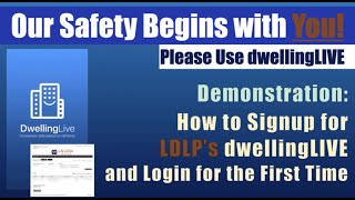 dwellingLIVE How to Sign Up and Login for the First Time for LDLP Residents [upl. by Garrott]