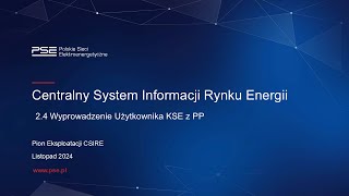 24 Wyprowadzenie Użytkownika KSE z PP [upl. by Vez]