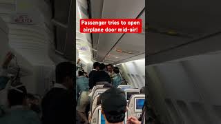 Passenger tries to open airplane door on Korean Air A330 airbus aviation turbulence [upl. by Aileduab]