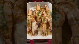 King prawns with garlic butter [upl. by Airemahs]