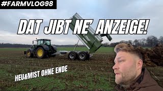 Anwohner droht mit Polizei 😵‍💫 Heu amp Misttransport FARMVLOG 99 [upl. by Oiril]