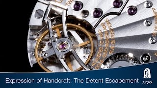 Expression of Handcraft The Detent Escapement [upl. by Maddy]