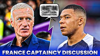 𝐁𝐑𝐄𝐀𝐊𝐈𝐍𝐆 Kylian Mbappe France Captaincy Discussion With Didier Deschamps [upl. by Eicyal750]