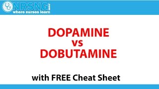 Dopamine vs Dobutamine  MOA Pharmacology Vasopressor Inotrope [upl. by Daphene342]