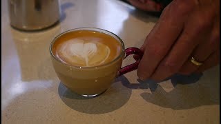 Texturing Milk for Latte Art using a French Press [upl. by Carmelia44]