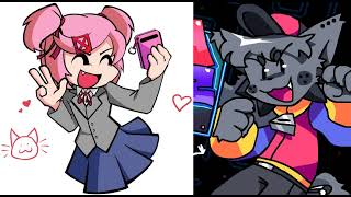 FNF  Cute Kitties Beathoven Doki Doki Takeover Plus  Kapis Arcade Showdown  Beathoven Mashup [upl. by Felicity]