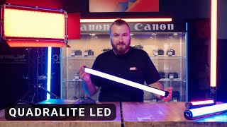 Quadralite LED  Przegląd efektowych lamp światła ciągłego [upl. by Aba]