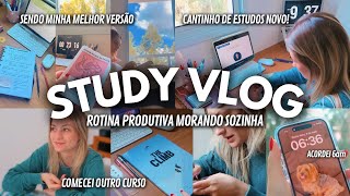 Study Vlog  minha rotina produtiva morando sozinha  24h comigo [upl. by Bailey]