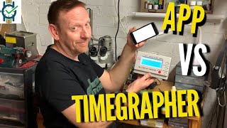 App vs Timegrapher Weichi 1000 vs Watch Tuner Timegrapher [upl. by Phylis]