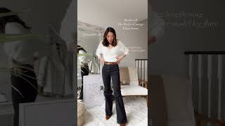 The Best Flared Jeans Madewell Perfect Vintage Jeans TryOn  Reviews ootd jeans flaredjeans [upl. by Laktasic617]