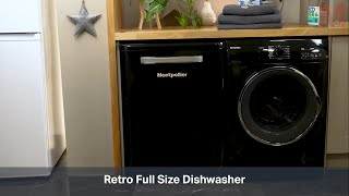 Montpellier MAB600K Retro Full Size Dishwasher [upl. by Armbrecht]