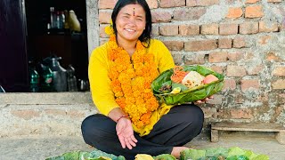 TIHAR SPECIAL 2081YASPALI PNI MERO HAAT KHALI😌siruthapamagartiharfestivalvlog [upl. by Eyeleen]