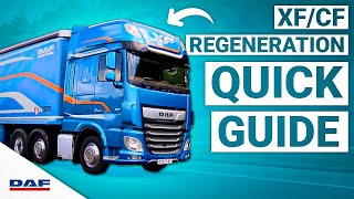 DAF MY2017  XFCF Regeneration Quick Guide  DAF Driver Academy [upl. by Alik356]