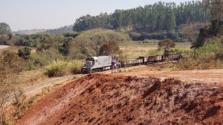 Trem de calcário C703 Empty limestone train C703 [upl. by Akoek866]