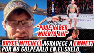 Bryce Mitchell agradece a Josh Emmett por no seguirlo golpeando [upl. by Lebaron]