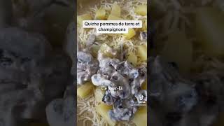 QUICHE POMMES DE TERRE ET CRÈME CHAMPIGNONS food beautiful cooking [upl. by Emeline]