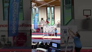 Finale barres Camie Westerman USA  médaille dargent en junior  Tournoi de Combs la Ville 2024 [upl. by Anairdna763]