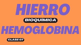 7 METABOLISMO DEL HIERRO Y HEMOGLOBINA BIOQUÍMICA DE LA COAGULACIÓN SANGUINEA [upl. by Lemire]