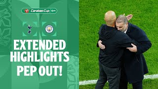 PEP OUT  Tottenham Hotspur v Manchester City extended highlights [upl. by Sirc]