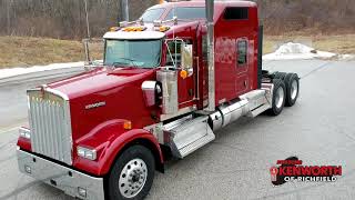 Kenworth W900L Studio sleeper in Flame Red  215070R 2020 [upl. by Annaik]