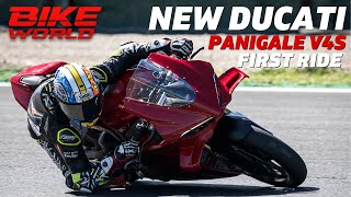 New Ducati Panigale V4  First Ride [upl. by Anaela]