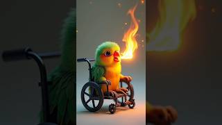 Parrot are chilly 😅 AI stories cockatiel cockatielsongsaiimages aianimation parrot cutebirds [upl. by Bruyn]