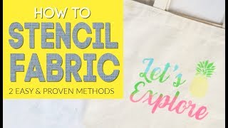 How to Stencil Fabric 2 easy and proven methods [upl. by Wahkuna]