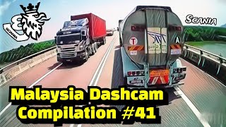 Malaysia Dashcam Compilation 41  Lori kontena memotong [upl. by Onin]