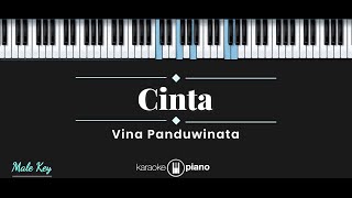 Cinta  Vina Panduwinata KARAOKE PIANO  MALE KEY [upl. by Turoff994]