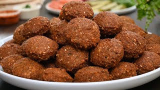 فلافل مقرمشة ولذيذة بأسرع وأسهل طريقة Crunchy and delicious falafel in the fastest and easiest way [upl. by Turpin810]