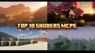 Top 10 Minecraft Popular Shaders Minecraft Pe [upl. by Salangi118]