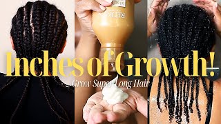 DO THIS FOR EXTREME HAIR GROWTH IN CORNROWS [upl. by Eenrahc]