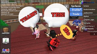 I DESTROYED TEAMERS THEY LEFT in Chillys MM2 mm2 roblox teamers ChillzMM2 [upl. by Nami]