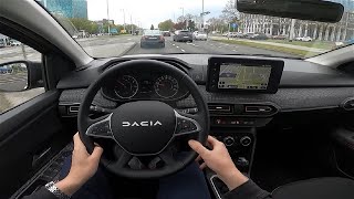 2023 Dacia Sandero Stepway 10 TCe 90 HP POV Test ride  exterior and interior  88 CARiNIK [upl. by Einavoj]