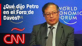 Los discursos de Gustavo Petro en el Foro de Davos 2024 [upl. by Anelys393]