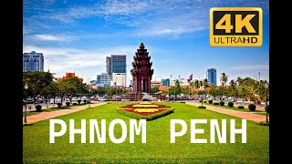 Beauty of Phnom Penh Cambodia in 4K World in 4K [upl. by Llerrod]