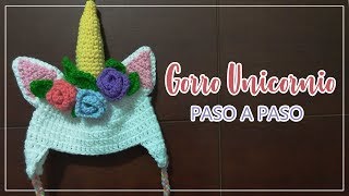 ➤ Gorrito de UNICORNIO  Paso a paso  fácil [upl. by Nollie]