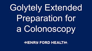 Extended Golytely Preparation for a Colonoscopy [upl. by Einnaoj65]