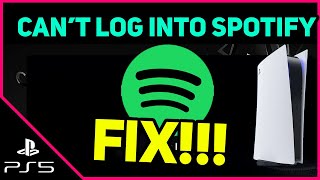 PS5 NOT LOGGING INTO SPOTIFY EASY FIX Fast Solution [upl. by Elleira]